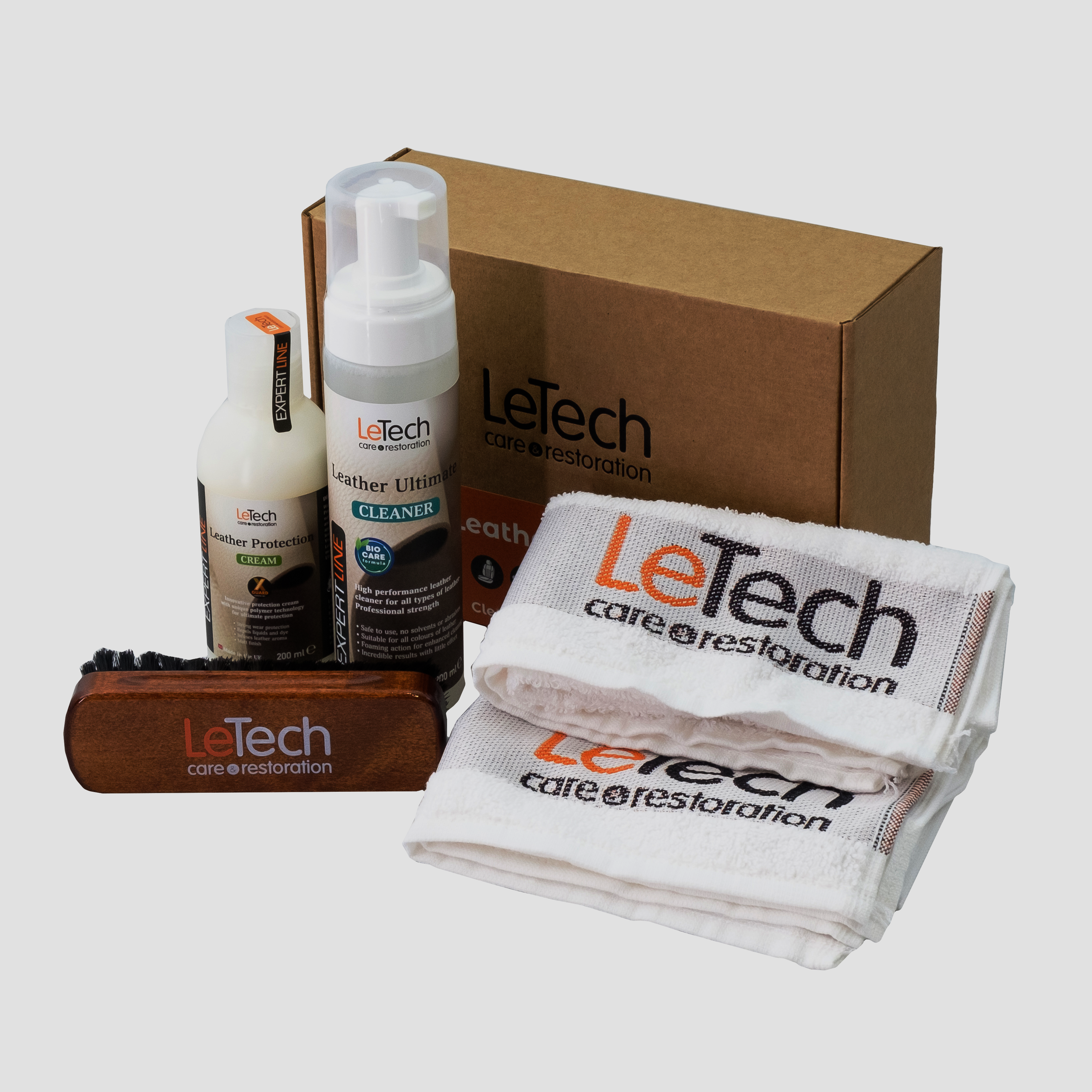 LeTech Furniture Clinic Detailer Leather Care Kit - Набор детейлера для  ухода за кожей (комплект) - Полиролька.ру